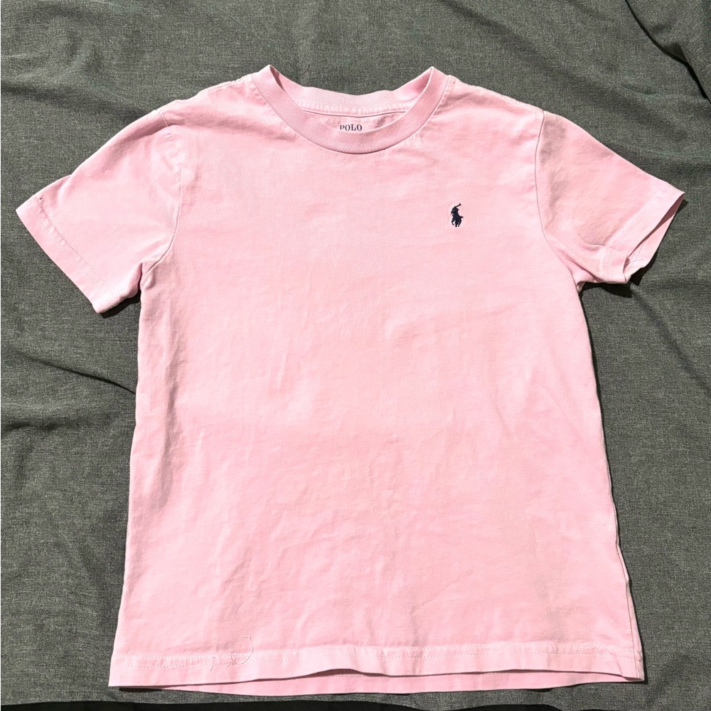 Size 7 boy or girl pink polo tshirt